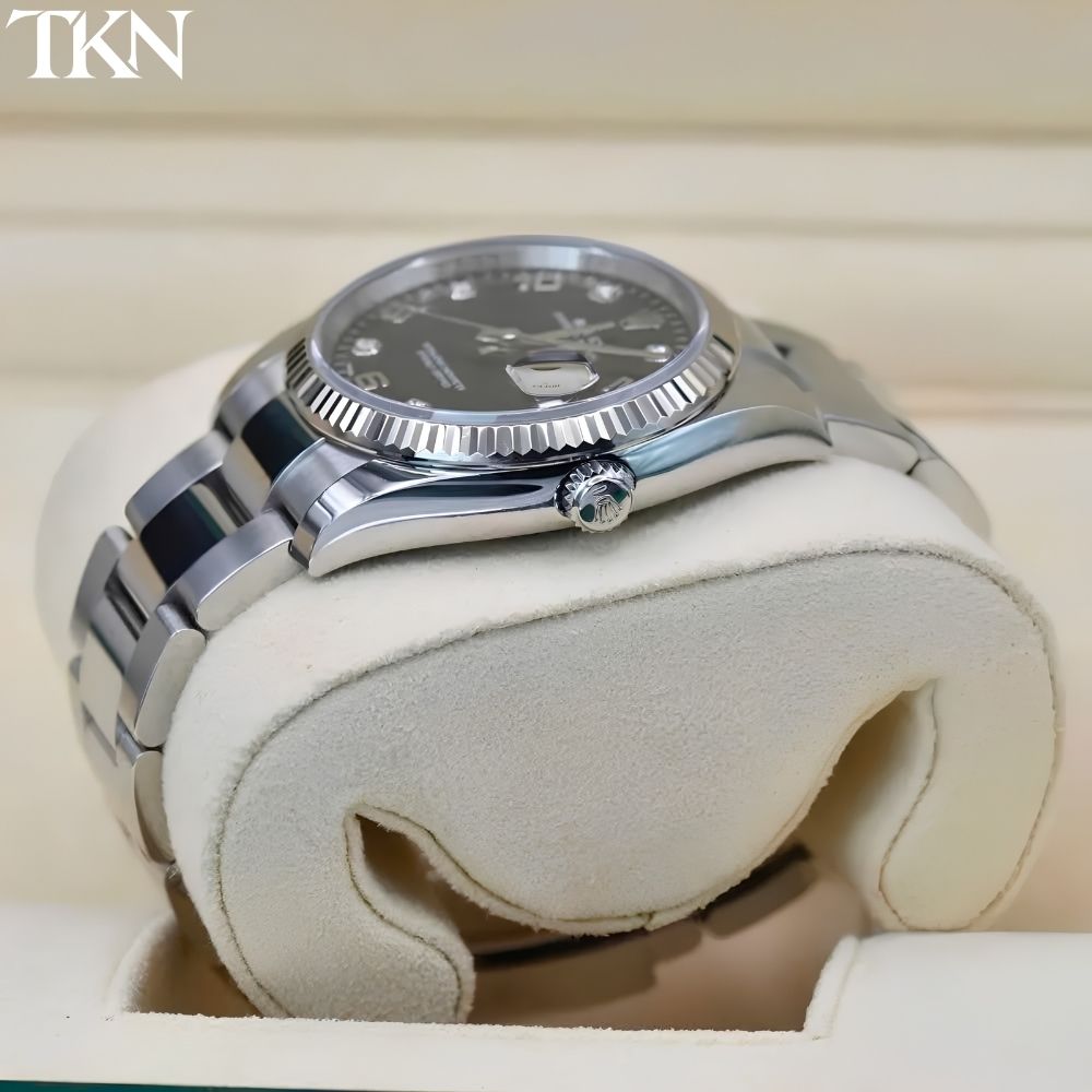 Rolex Datejust 115234 Black Diamonds - Ảnh 6