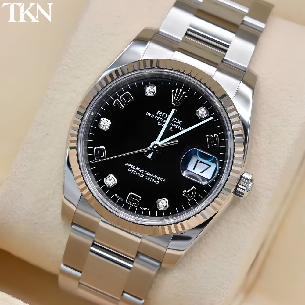 Rolex Datejust 115234 Black Diamonds - Ảnh 4