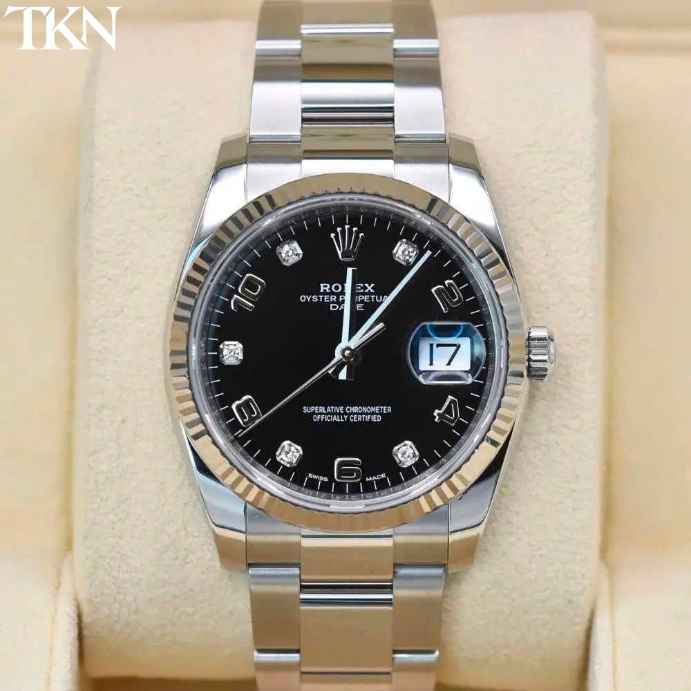 Rolex Datejust 115234 Black Diamonds - Ảnh 2