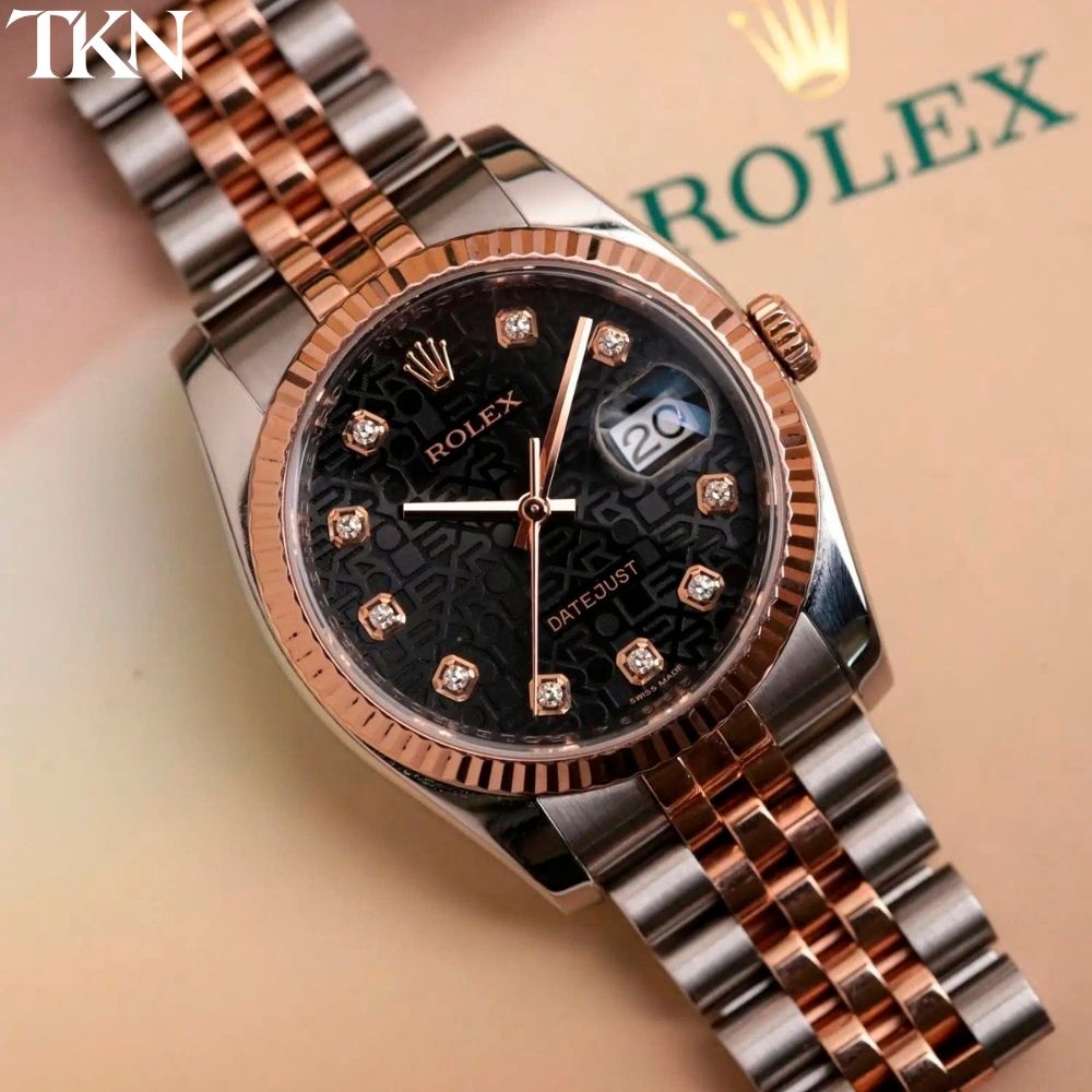 Rolex Datejust 116231 Mặt Vi Tính Đen Diamonds - Ảnh 5