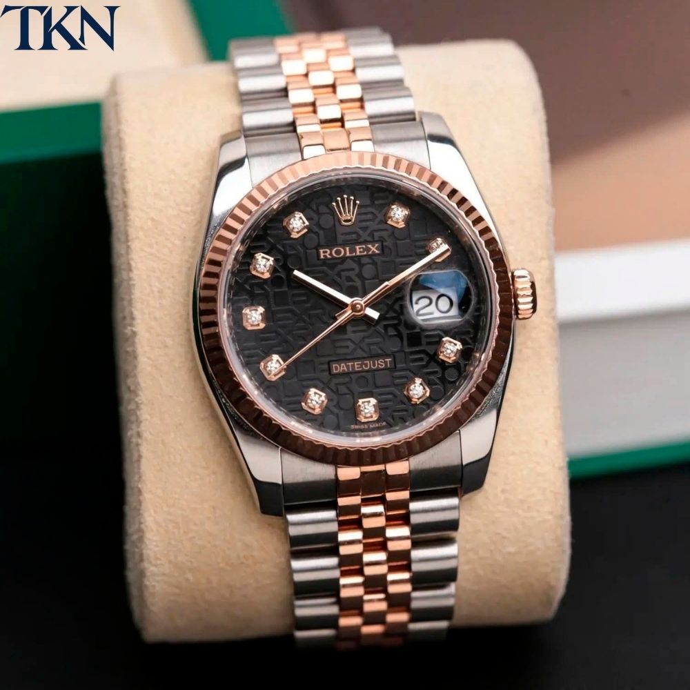 Rolex Datejust 116231 Mặt Vi Tính Đen Diamonds - Ảnh 2