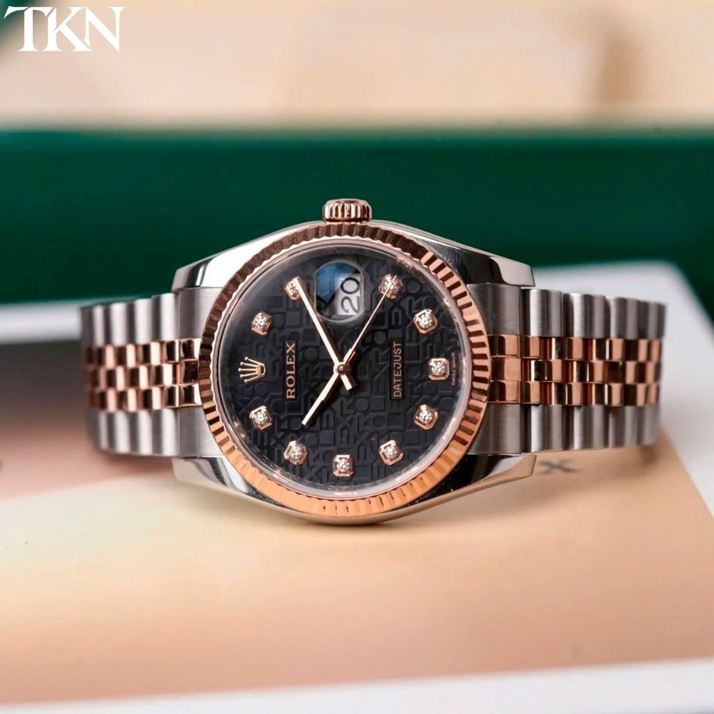 Rolex Datejust 116231 Mặt Vi Tính Đen Diamonds
