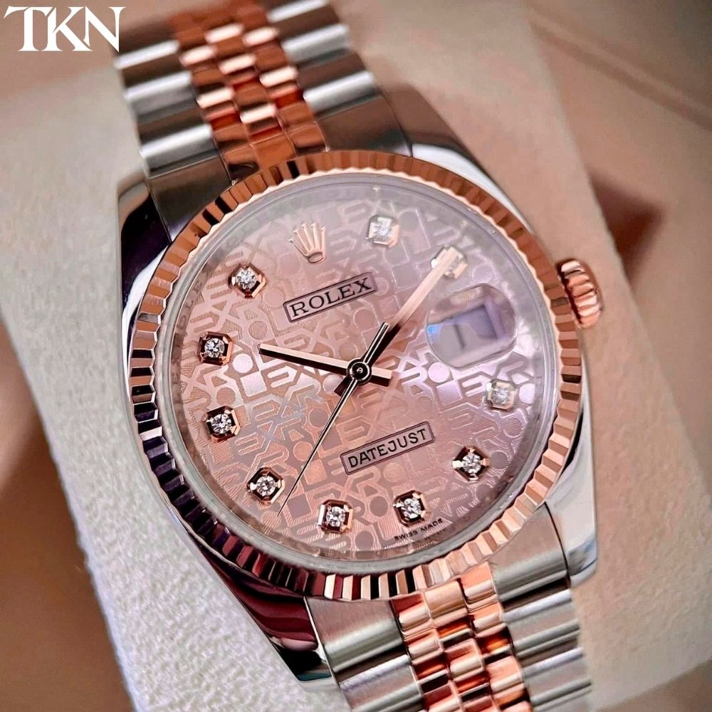 Rolex Datejust 116231 Mặt Vi Tính Hồng Diamonds - Ảnh 3
