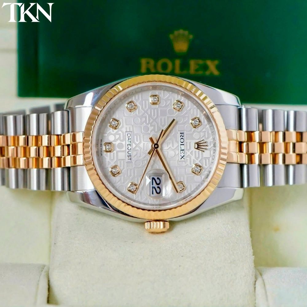 Rolex Datejust 116233 Mặt Vi Tính Trắng Diamonds - Ảnh 4