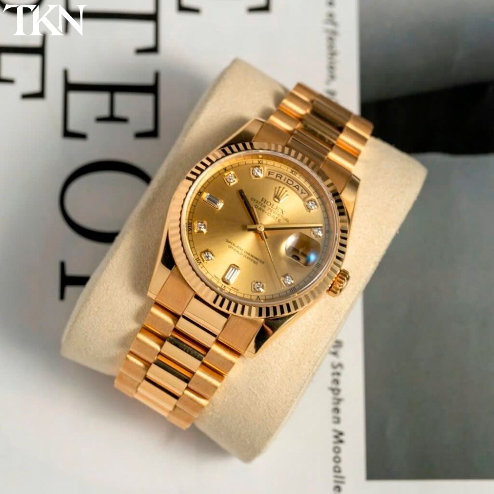 Rolex Day-Date 118238 Champagne Diamonds - Ảnh 6
