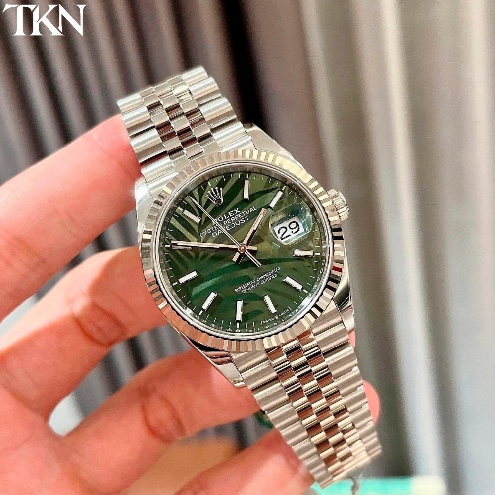 Rolex Datejust 126234 Mặt Lá Cọ Index - Ảnh 3
