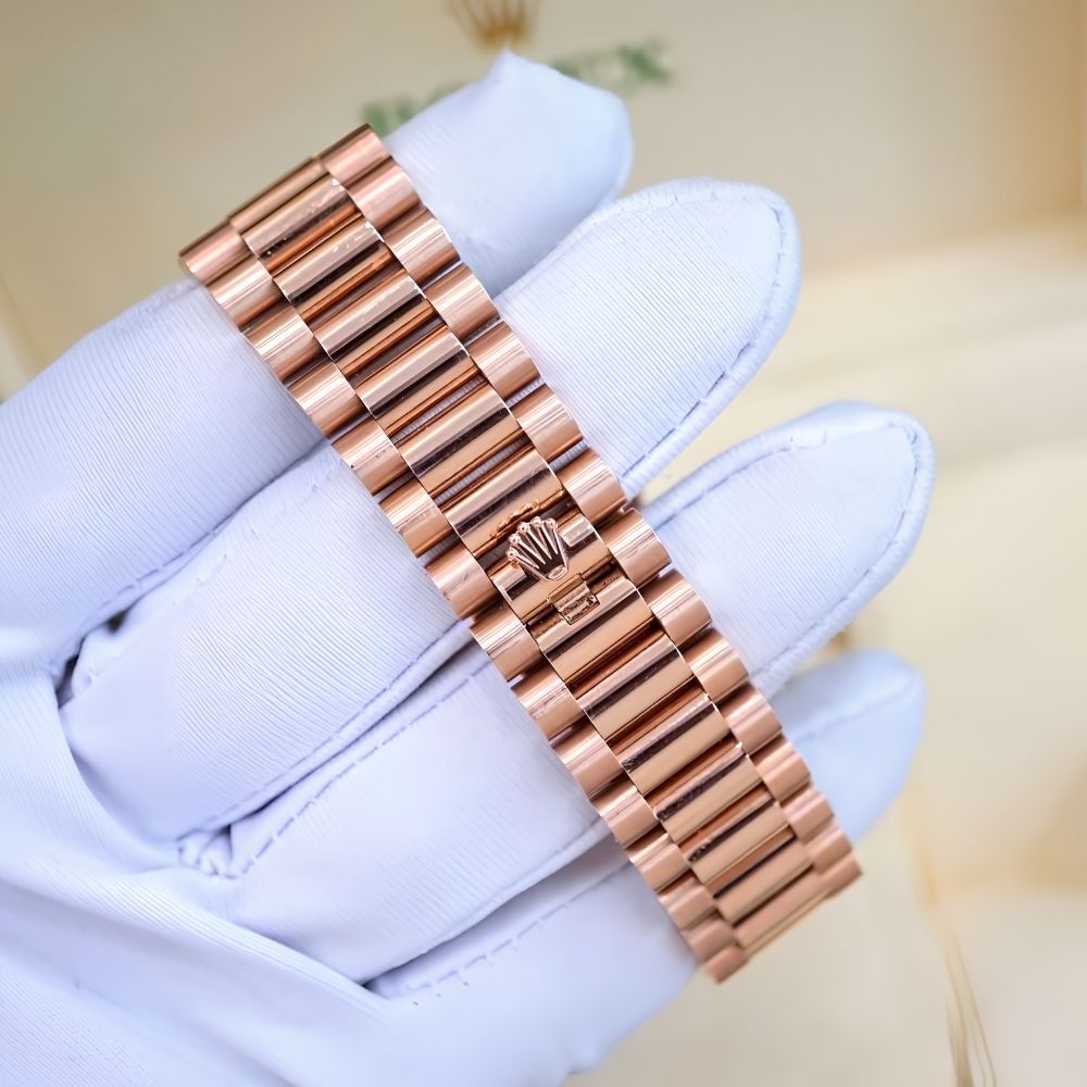 Rolex Day-Date 128235 Ombre Nâu Diamonds - Ảnh 3