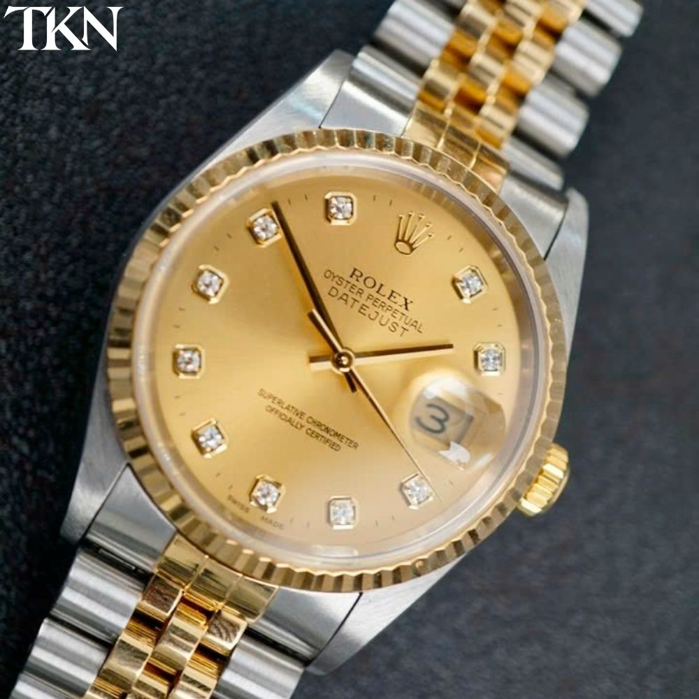 Rolex Datejust 16233 Champagne Diamonds - Ảnh 7