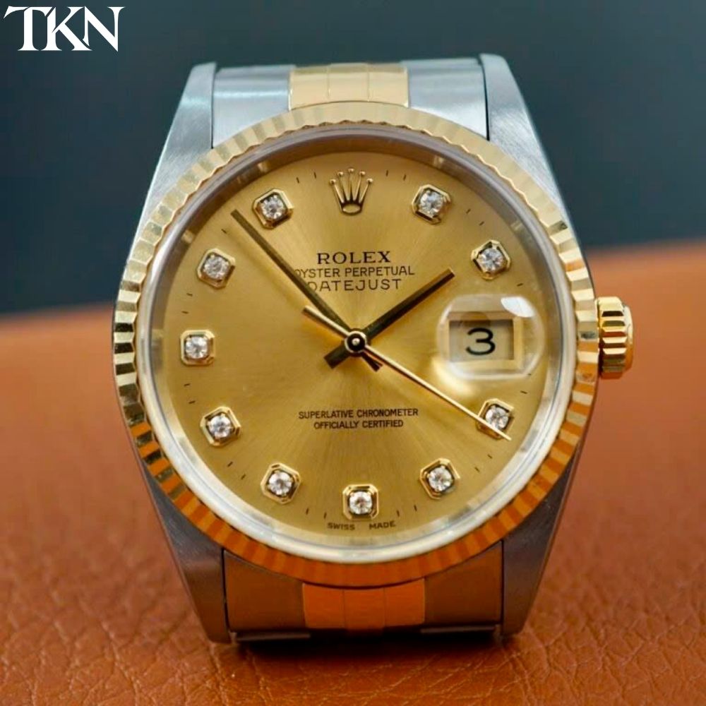Rolex Datejust 16233 Champagne Diamonds - Ảnh 6