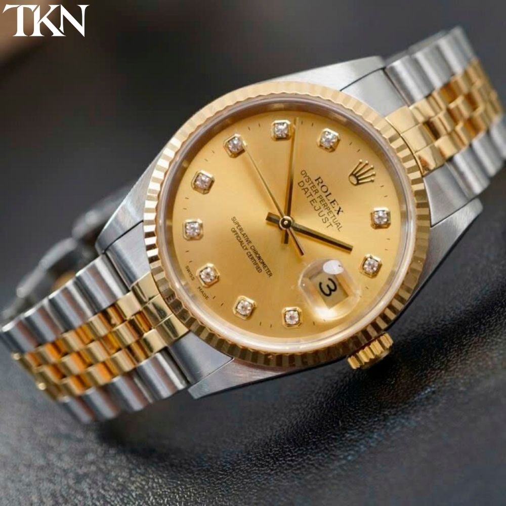 Rolex Datejust 16233 Champagne Diamonds - Ảnh 2