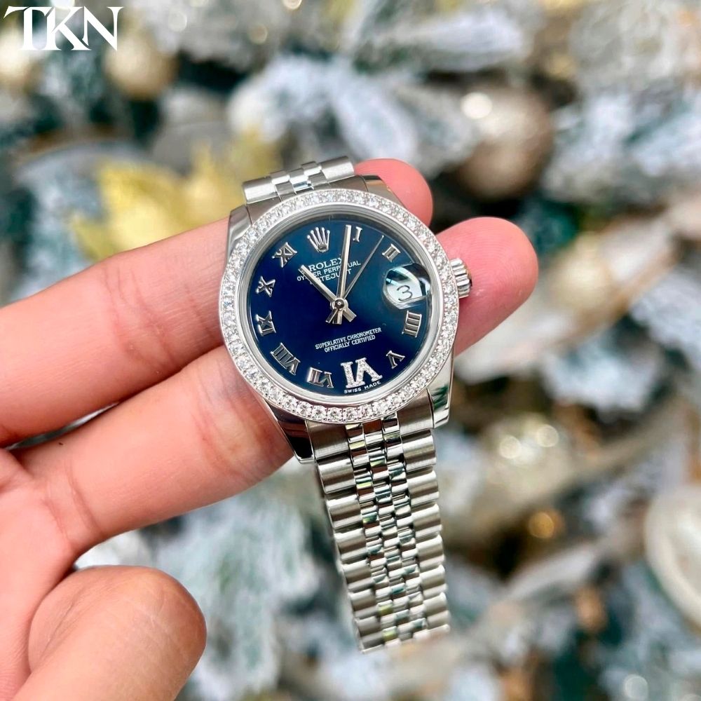 Rolex Datejust 178274 31 Xanh Roman - Ảnh 2