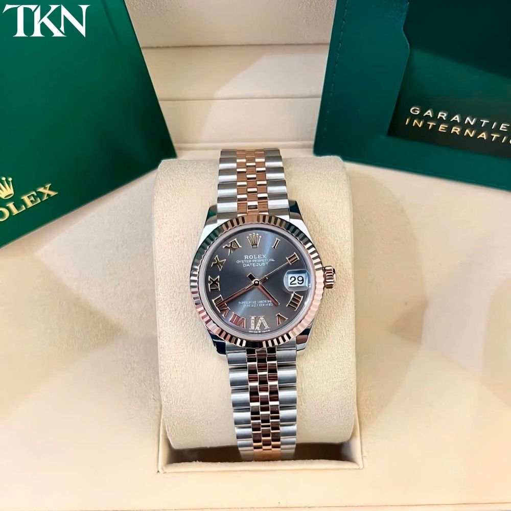 Rolex Datejust 278271 31 Rhodium Cọc Số La Mã