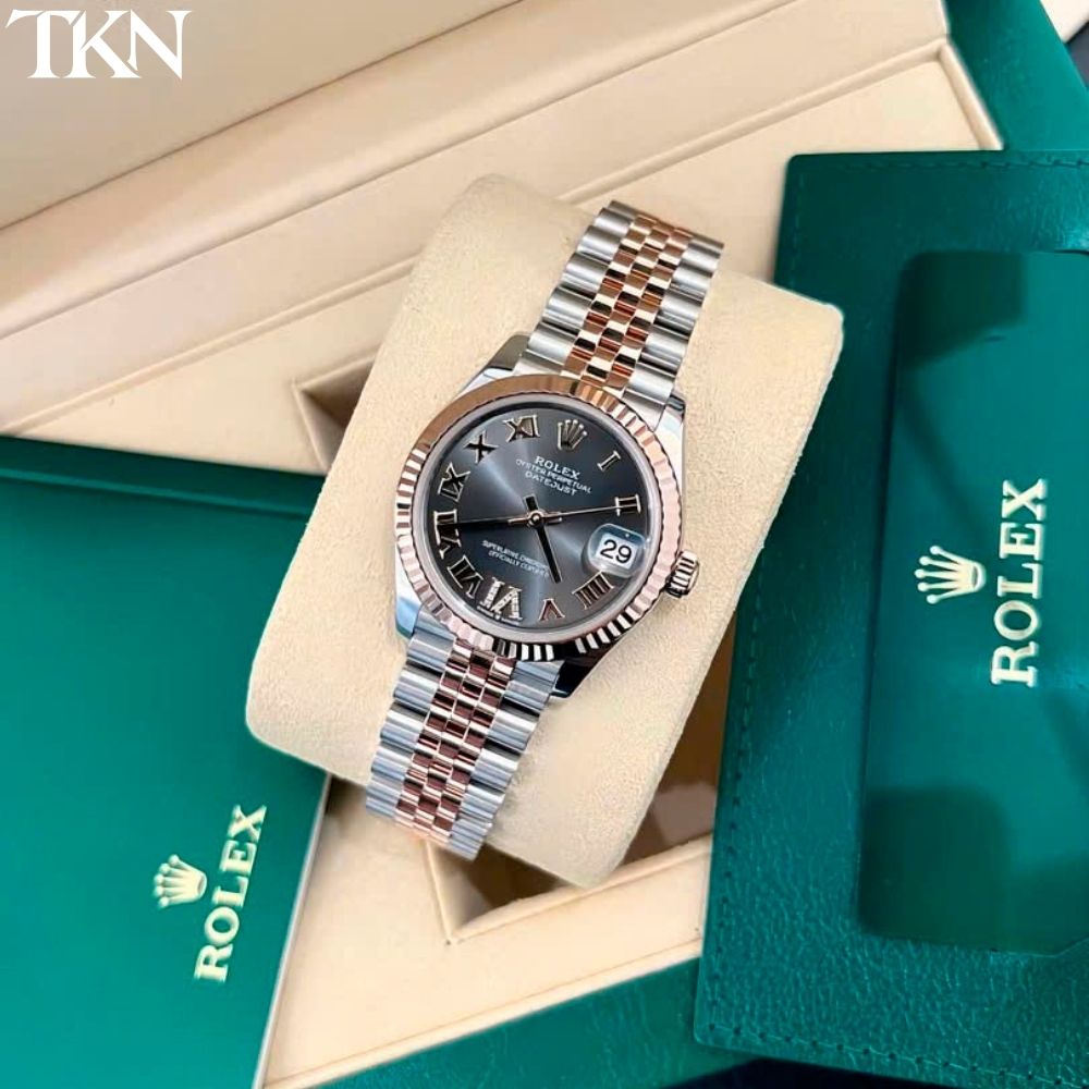 Rolex Datejust 278271 31 Rhodium Cọc Số La Mã - Ảnh 3