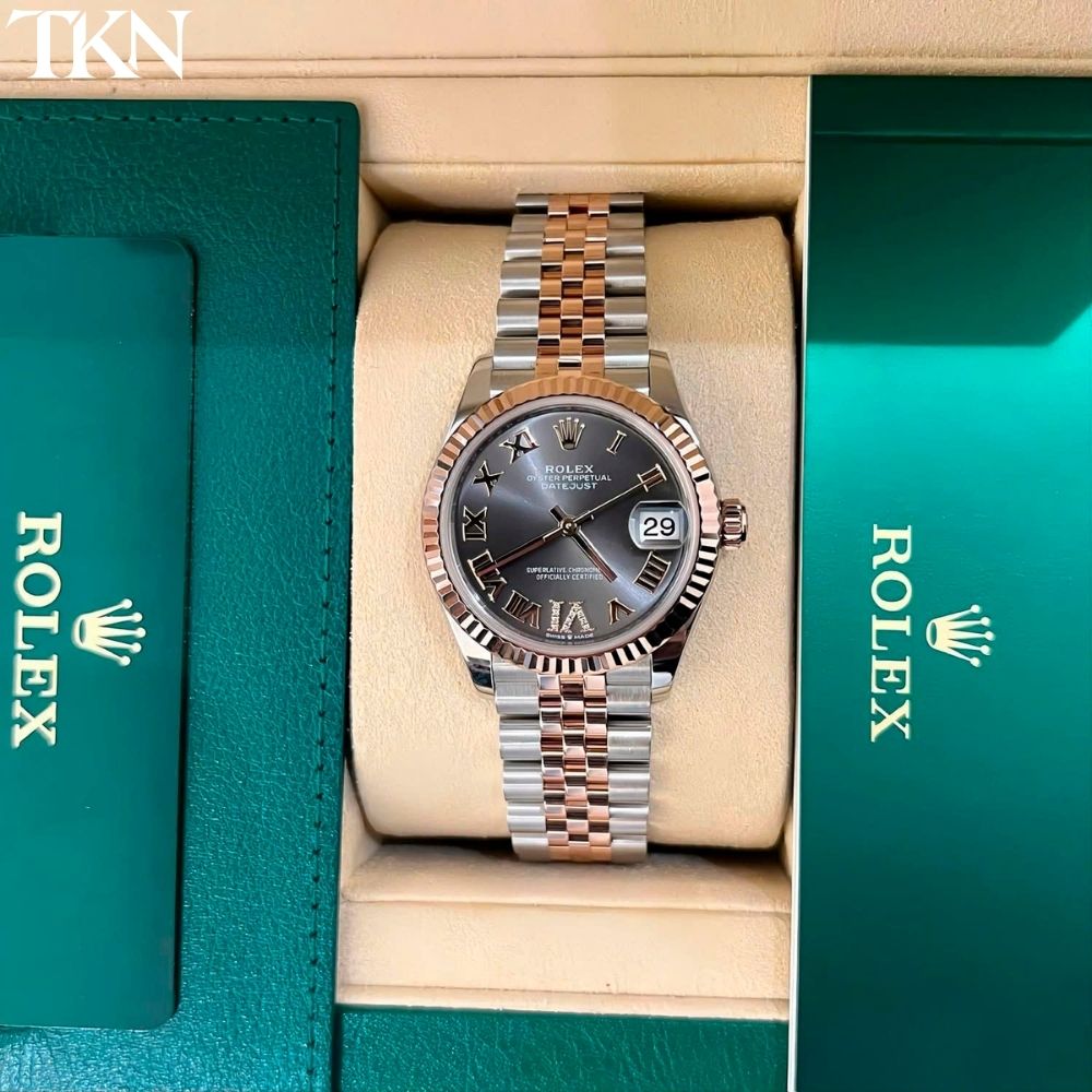 Rolex Datejust 278271 31 Rhodium Cọc Số La Mã - Ảnh 2