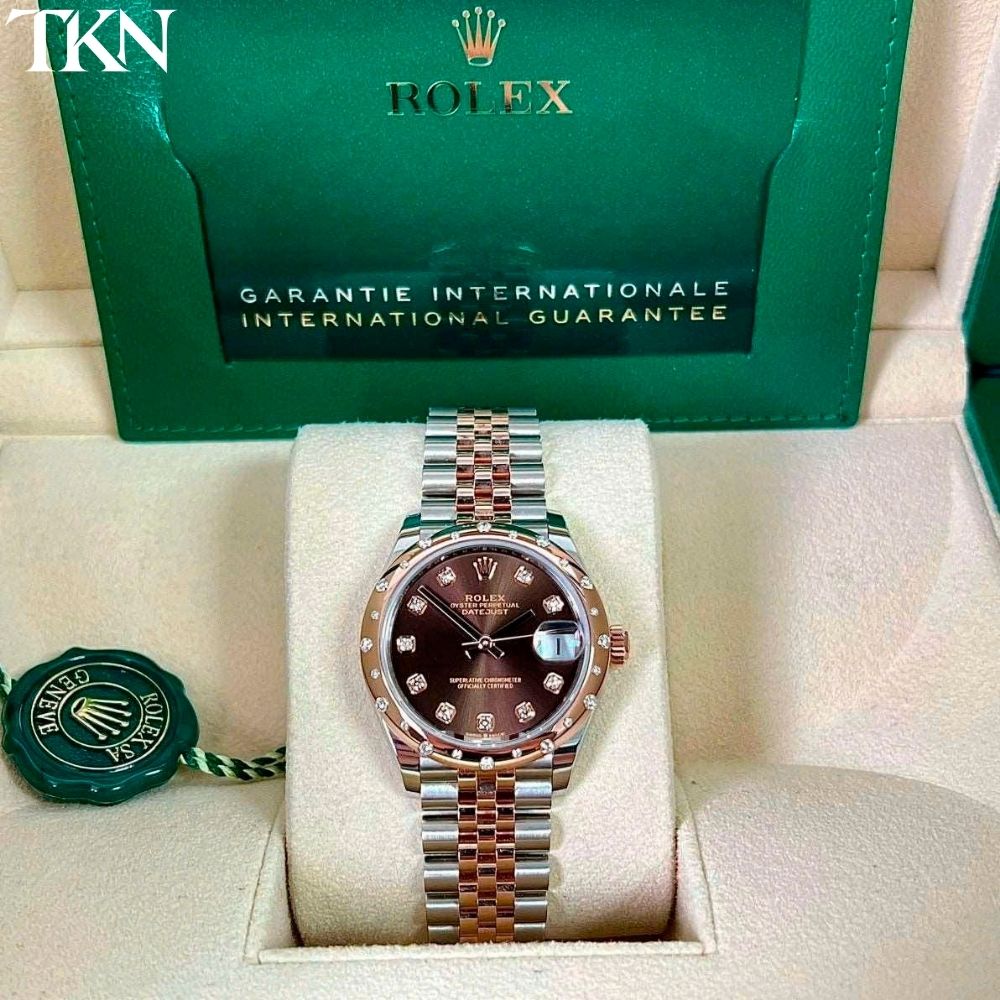 Rolex Datejust 278341RBR 31 Chocolate Diamonds - Ảnh 3