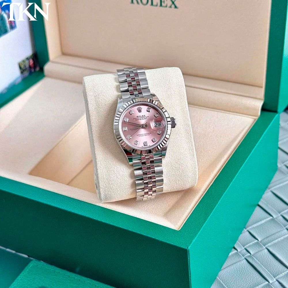 Rolex Datejust 279174 28 Hồng Diamonds - Ảnh 2