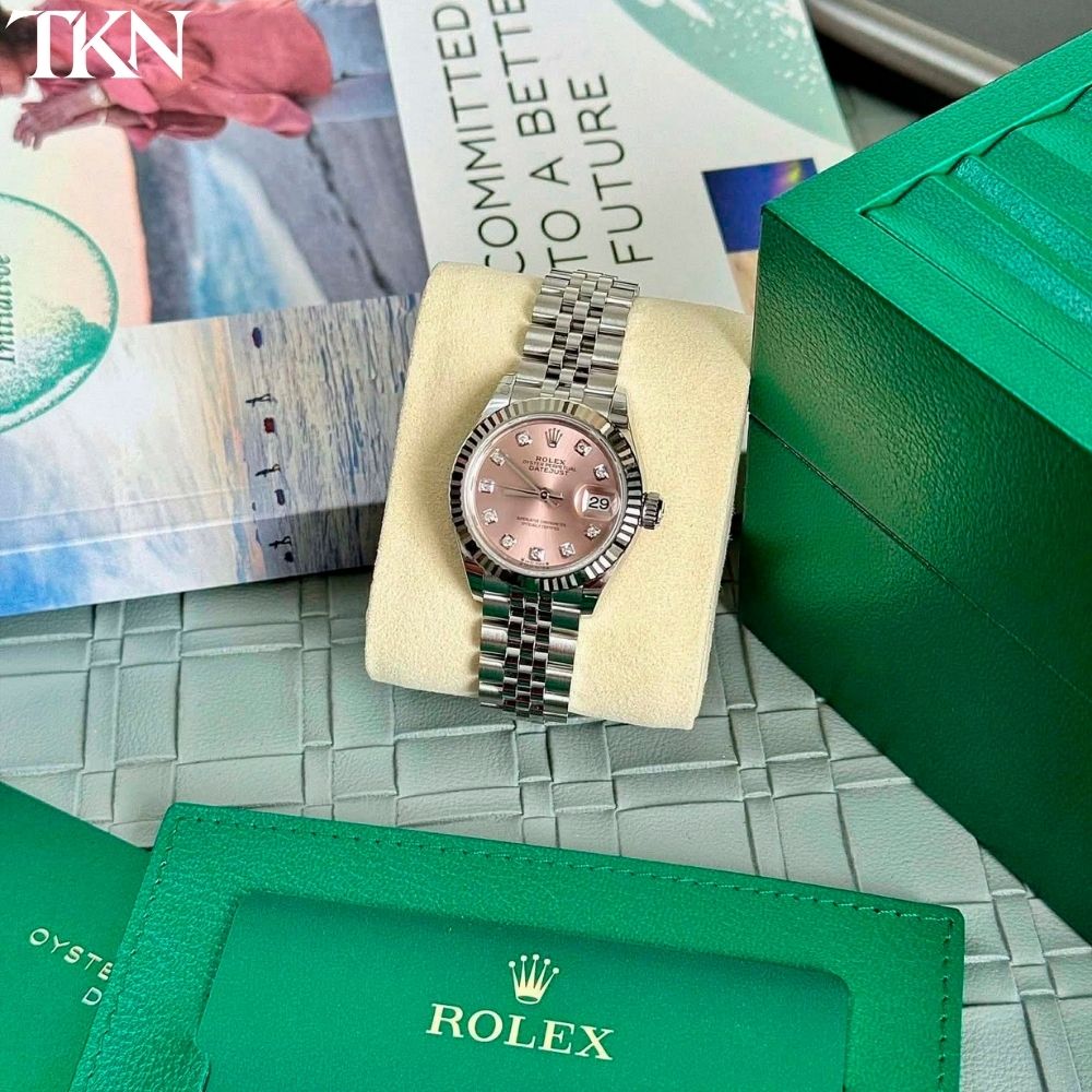 Rolex Datejust 279174 28 Hồng Diamonds - Ảnh 4