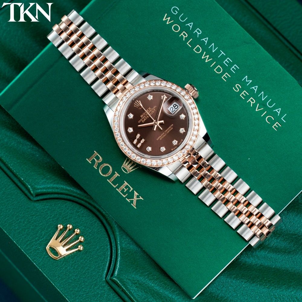Rolex Datejust 279381RBR 28 Chocolate Diamonds - Ảnh 3