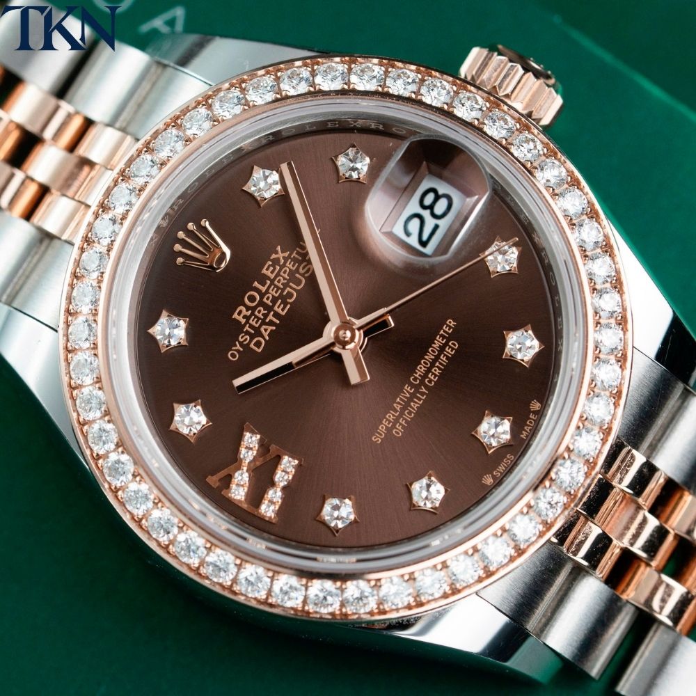 Rolex Datejust 279381RBR 28 Chocolate Diamonds - Ảnh 4