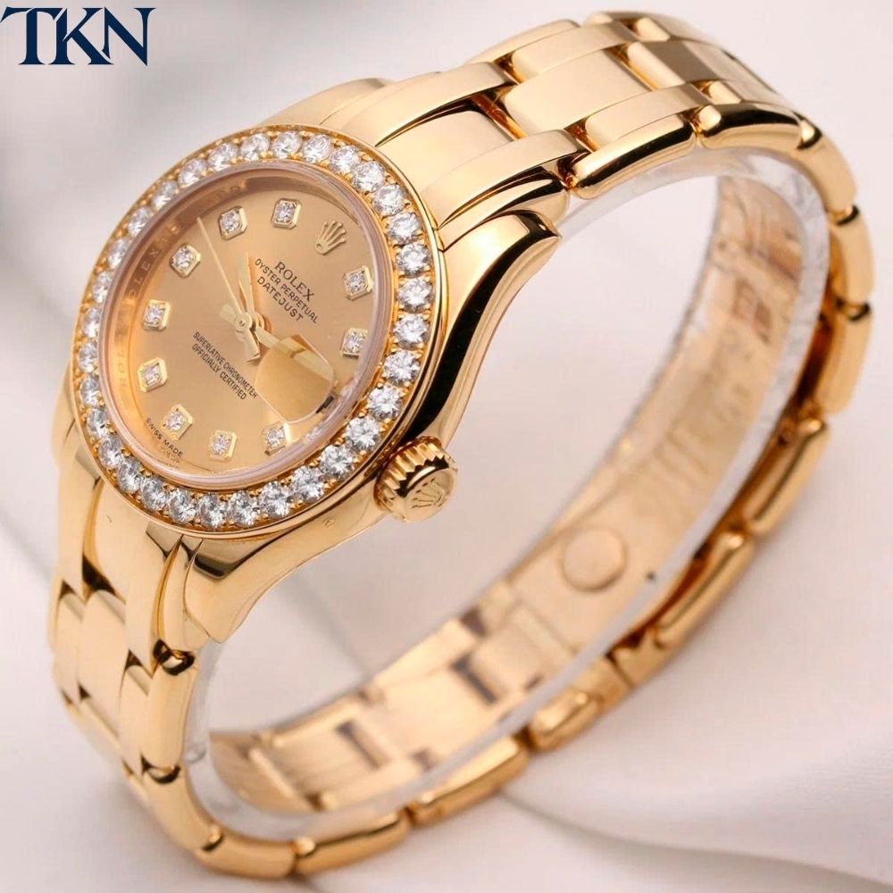 Rolex Pearlmaster 80298 29 Champagne Diamonds - Ảnh 4
