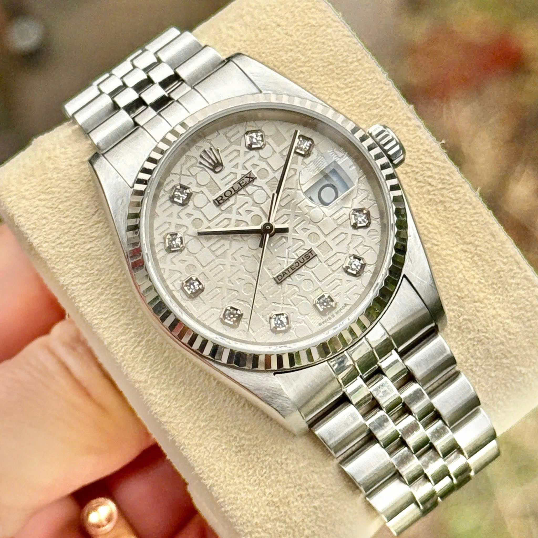Rolex Datejust 16234 Mặt Vi Tính Index - Ảnh 4