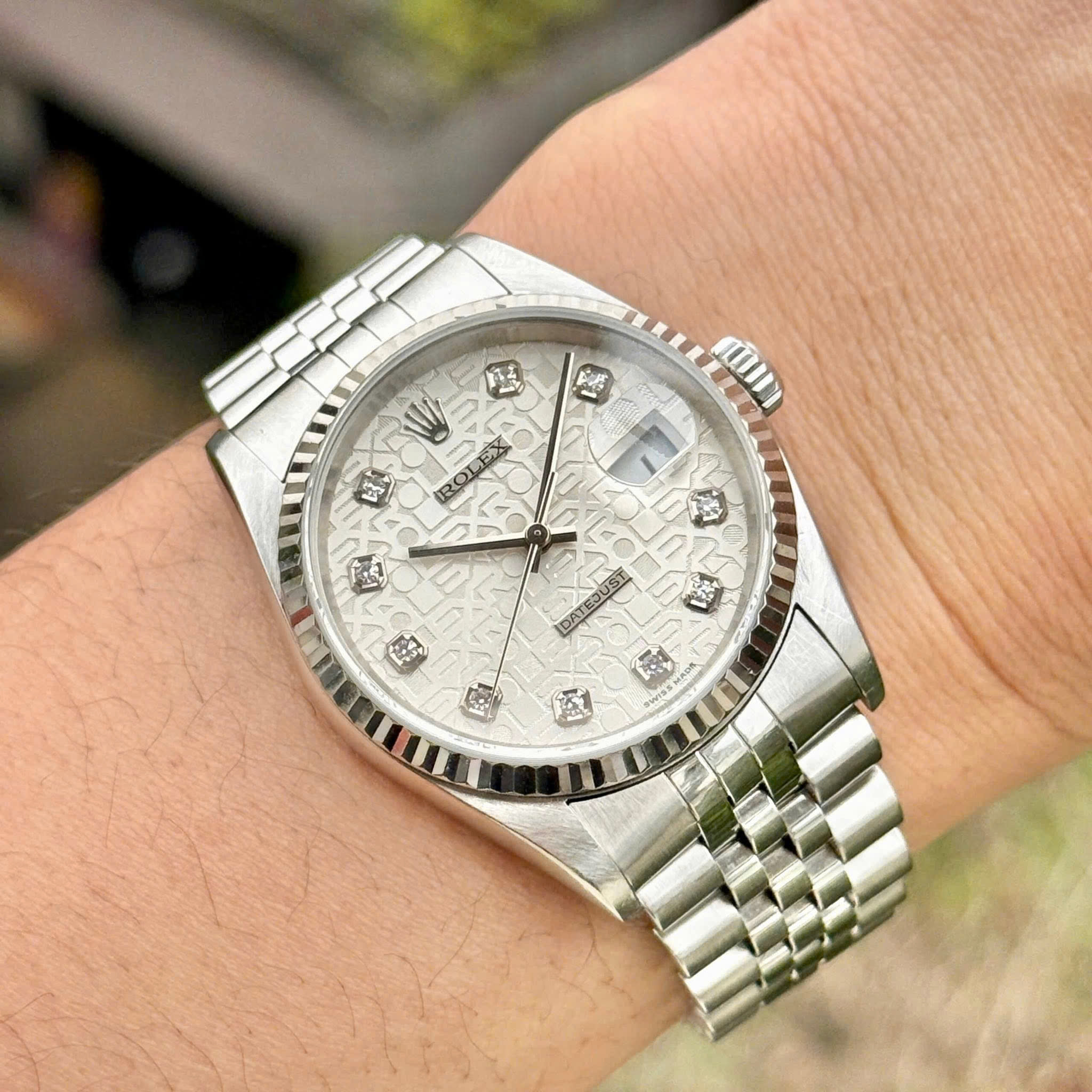 Rolex Datejust 16234 Mặt Vi Tính Index - Ảnh 2