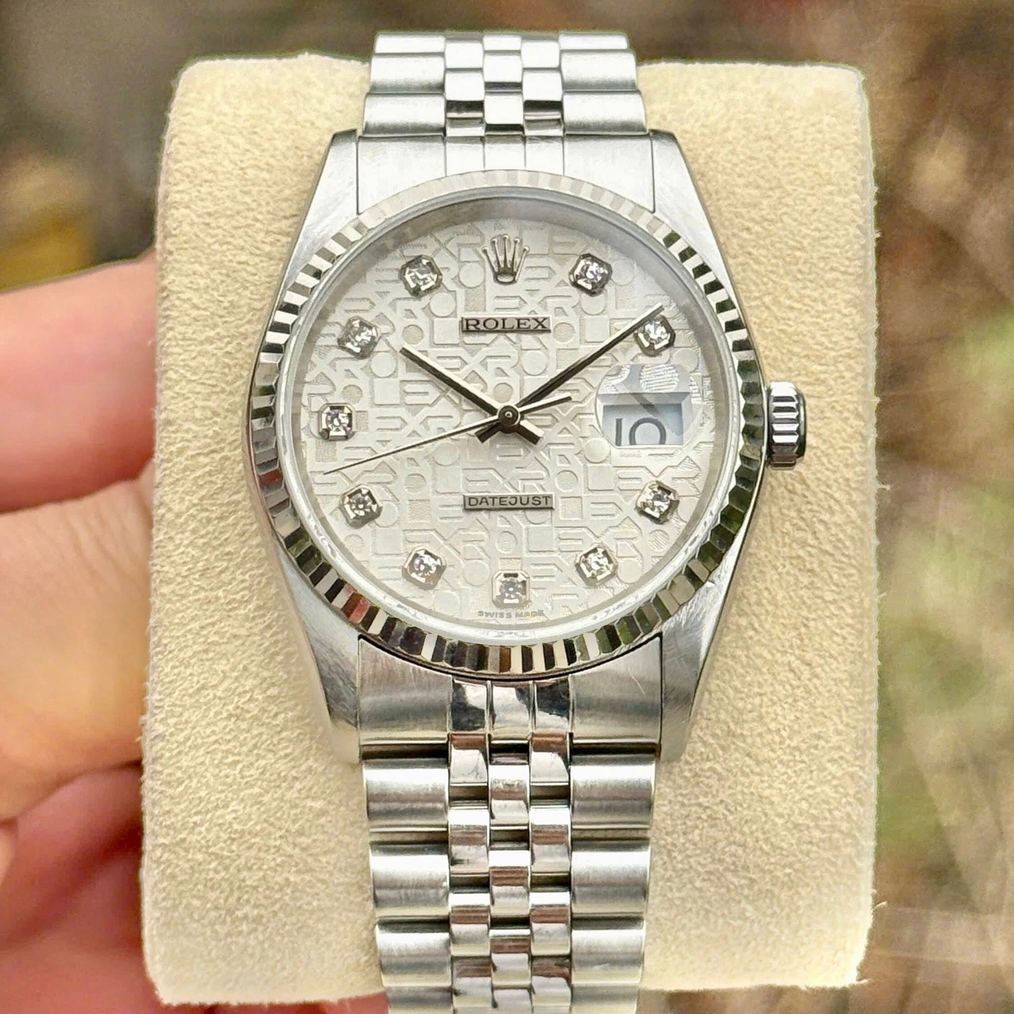 Rolex Datejust 16234 Mặt Vi Tính Index