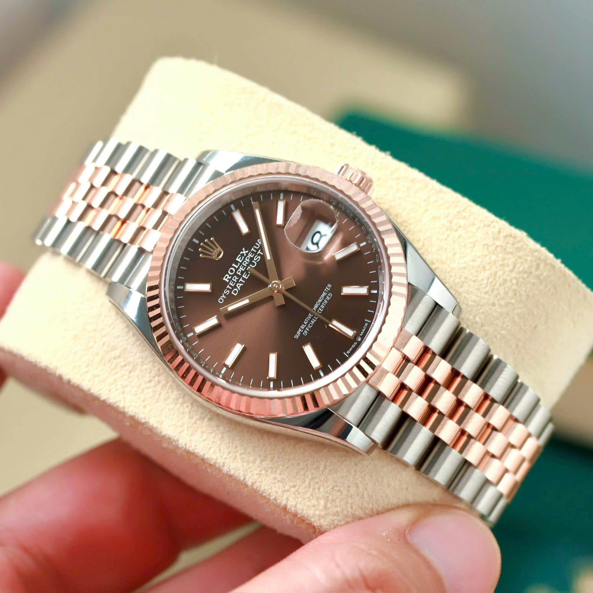 Rolex Datejust 126231 Chocolate Index - Ảnh 3