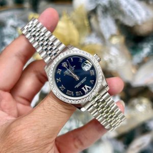 Rolex Datejust 178384 31 Xanh Dương Cọc La Mã