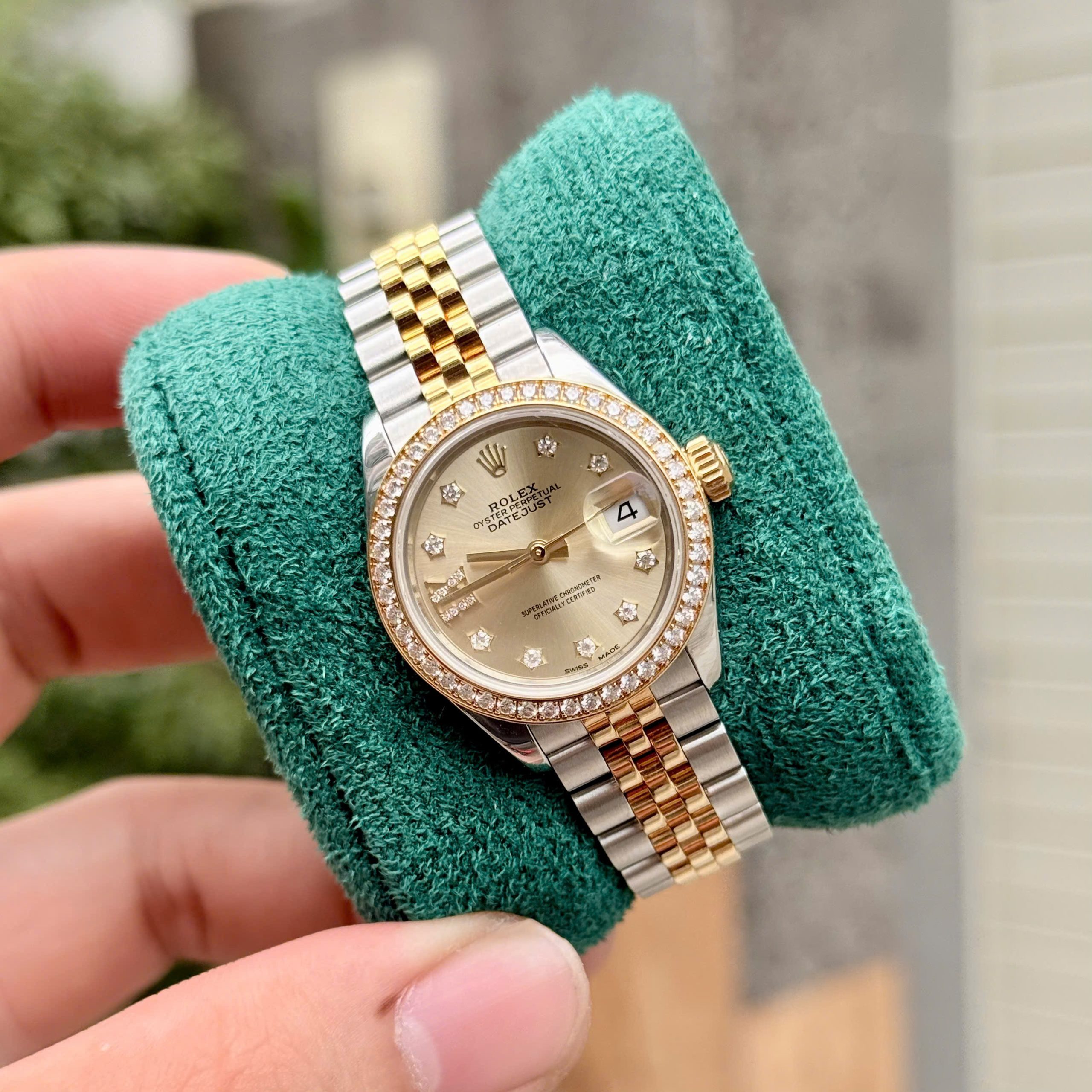 Rolex Datejust 279383RBR 28 Champagne Diamonds - Ảnh 3