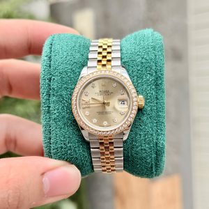 Rolex Datejust 279383RBR 28 Champagne Diamonds