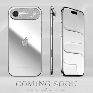 iPhone 18 Pro Max Aurora Rose Gold Diamonds Crown Limited