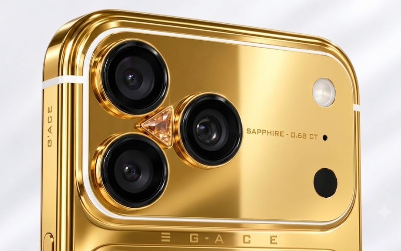 Đính đá sapphire Champagne 0,68 CT
