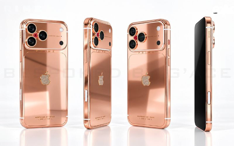 iPhone 18 Pro Max PRIME Rose Gold Ft. Pigeon Red Ruby