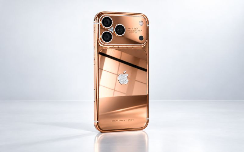 iPhone 18 Pro Max PRIME Master Diamond 0.6 CT - Rose Gold