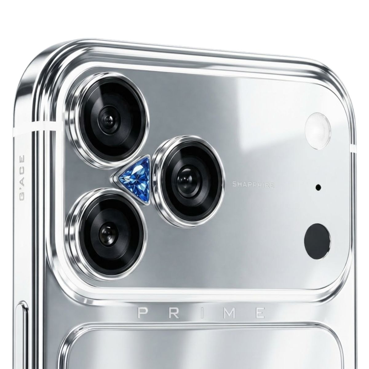 iPhone 18 Pro Max G’ACE PRIME Platinum Ft. Blue Sapphire