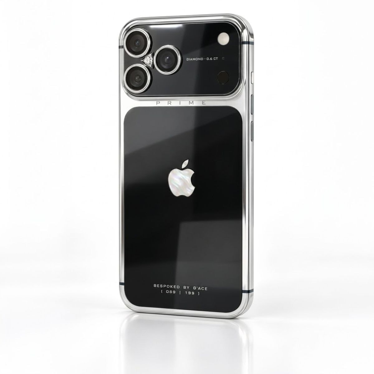 iPhone 18 Pro Max G’ACE PRIME Platinum Black DLC Ft. Diamond