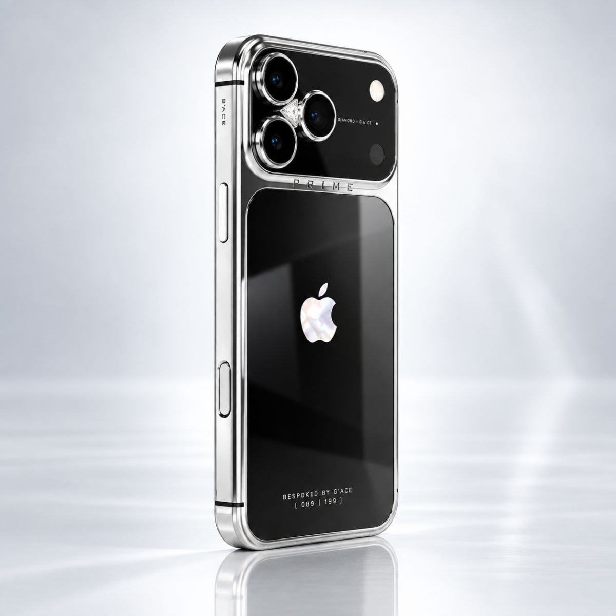 iPhone 18 Pro Max G’ACE PRIME Platinum Black DLC Ft. Diamond