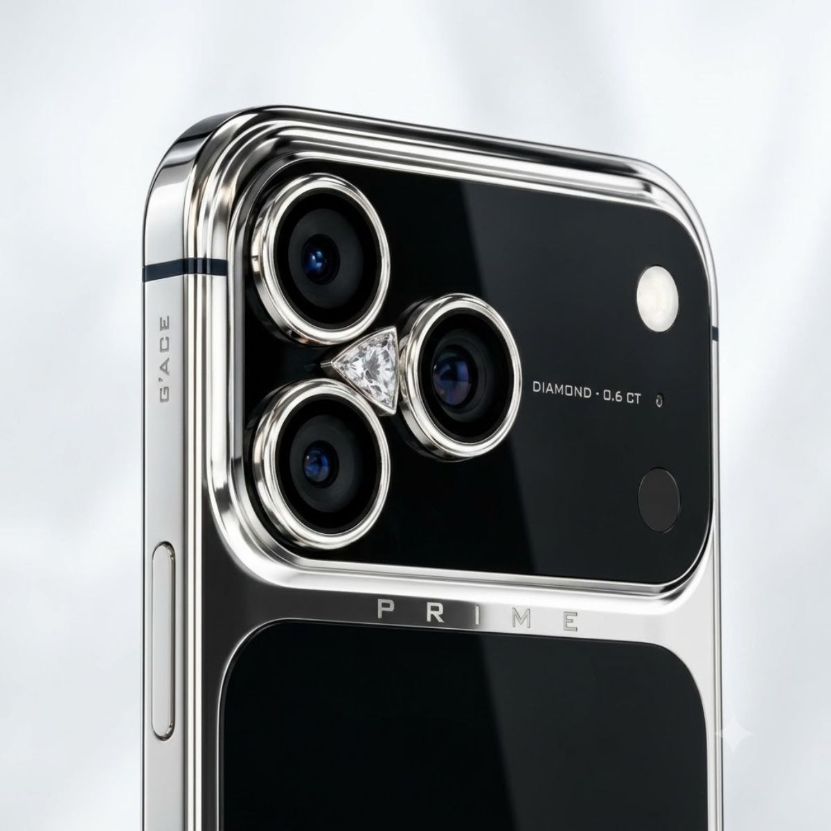 iPhone 18 Pro Max G’ACE PRIME Platinum Black DLC Ft. Diamond